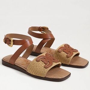 Sam Edelman Brown and Tan Sandals